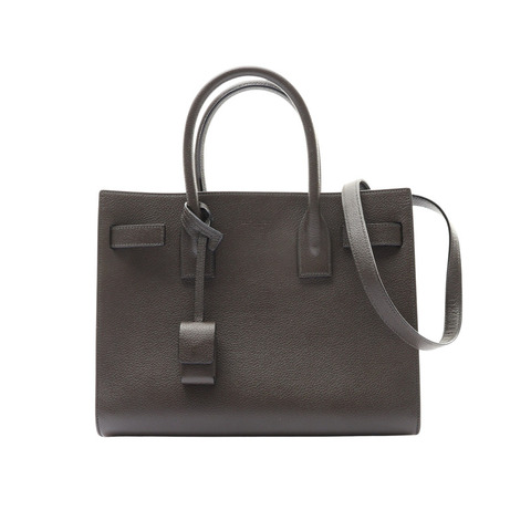 SAINT LAURENT YSL 聖羅蘭 Sac De Jour 兩用包 深灰色 牛皮 無鑰匙 421863