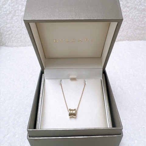 近新 Bvlgari b.zero1 18k黃金小彈簧項鏈