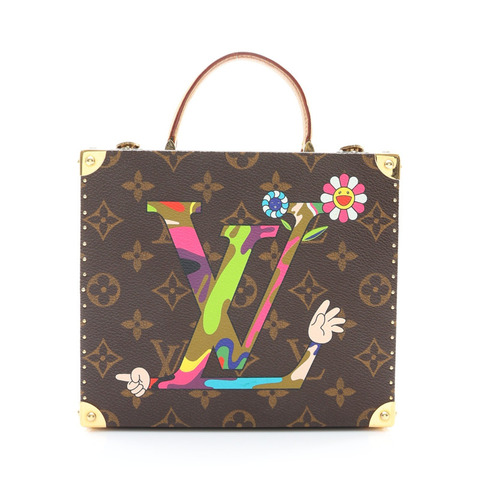 LOUIS VUITTON LV 路易威登 x TM Caractere 珠寶盒 棕色 原花帆布 M92477