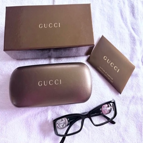 💜正原保卡盒裝GUCCI 💜經典 GG Logo 全框眼鏡／光學眼鏡