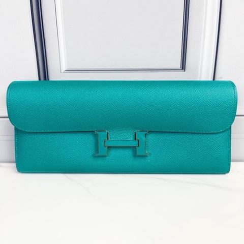 98新 愛馬仕 Hermes Constance康康長錢包 19×10cm  X刻