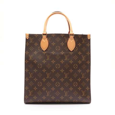 LOUIS VUITTON LV 路易威登 Sac Plat PM 手提包 棕色 原花帆布 缺背帶 M46263
