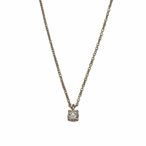 TIFFANY & CO. 蒂芬尼 SOLITAIRE DIAMOND PENDANT 單鑽項鍊 鉑金 鑽石