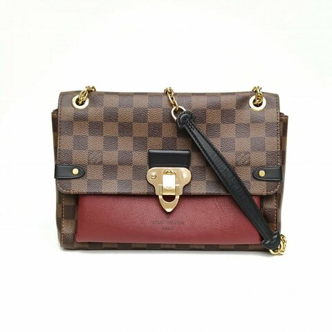 LV VAVIN中號28棕色棋盤格2020肩背包