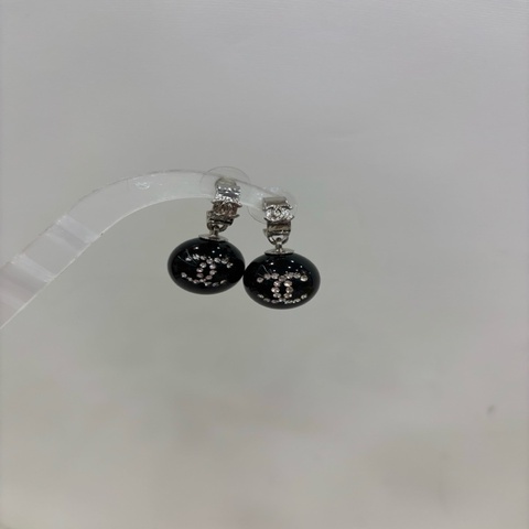 Chanel 香奈兒 21k雙c亞克力球吊墜耳釘