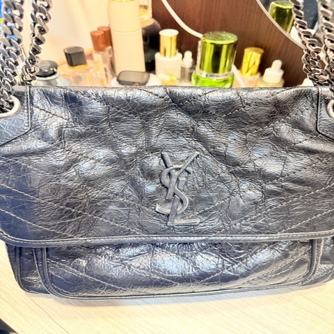 聖羅蘭 YSL SAINT LAURENT Niki 復古皮革