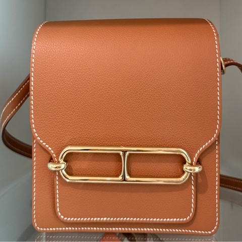 Hermès Roulis 金棕 淡金扣 全新 2026 台灣專櫃購入