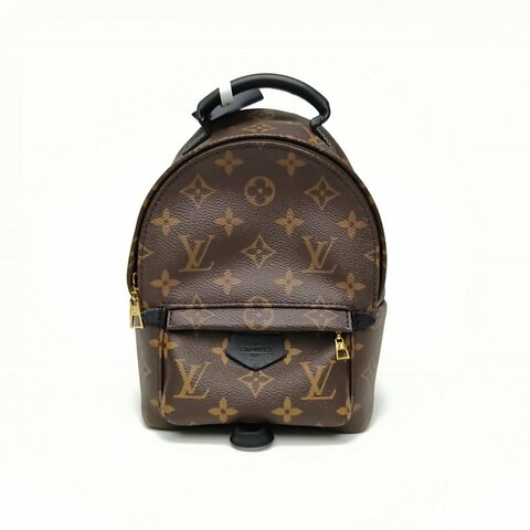 LV PalmSprings小書包Mini17老花2019肩背包