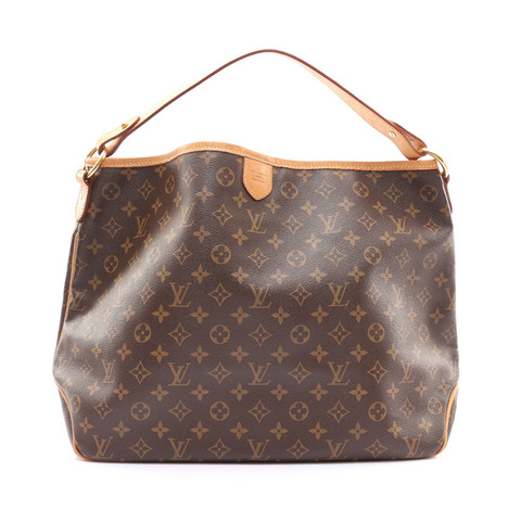 LOUIS VUITTON LV 路易威登 Delightful MM 肩背包 棕色 原花帆布 M40353