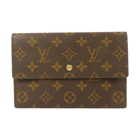 LOUIS VUITTON Monogram Pochette Passport金扣長錢包