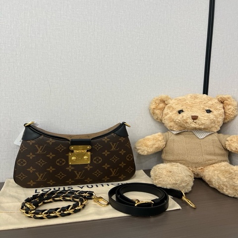 Louis Vuitton路易威登 TWINNY 新款牛角包 芯片款