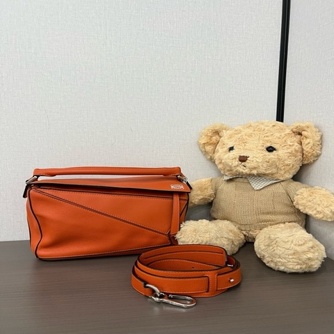 LOEWE羅意威 Puzzle橙色幾何包