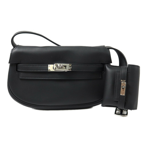 HERMES Swift皮革Kelly Moove肩背袋Noir