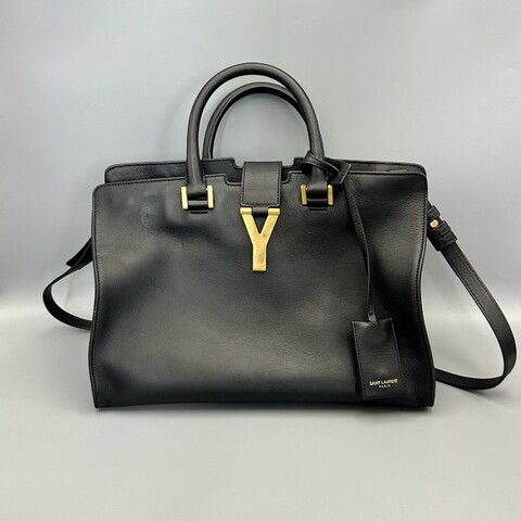 Saint laurent Chyc y ligne 黑色牛皮小號