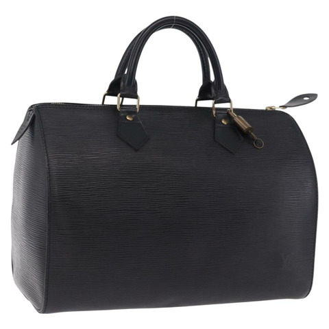 路易威登 Epi Speedy 30 手提包 Noir 黑色 M43002 LV Auth 200381V
