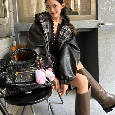 【超有Taste時髦精✨全網最低價❤️‍🔥】BALENCIAGA/巴黎世家 中號黑金city機車包