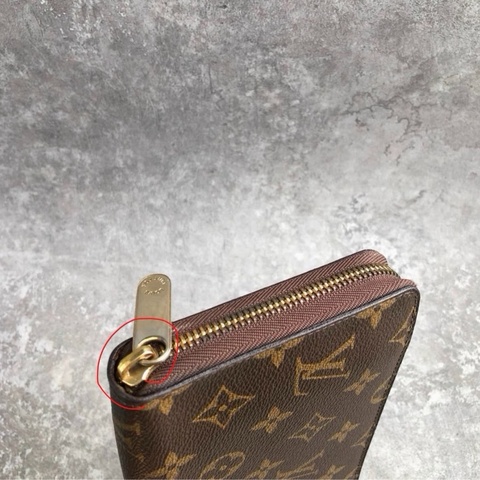 Louis Vuitton LV棕老花大號長款拉鍊錢包手拿包