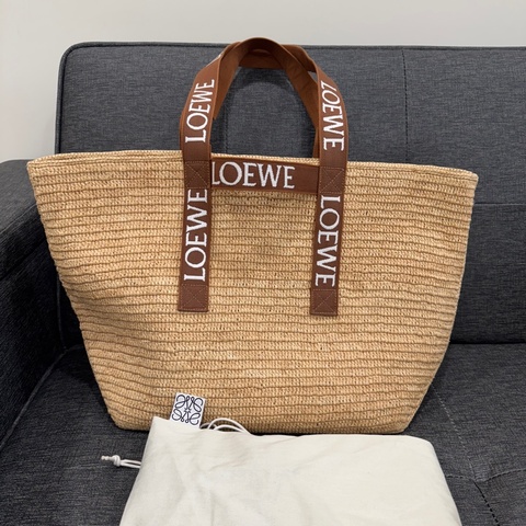 9.9新🩷 大款 Loewe 拉菲草 草編包 編織包 手提包 肩背 正品保證