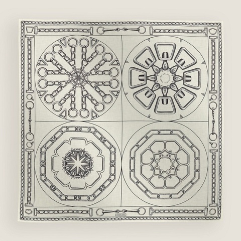 全新 現貨 🧡 Hermes 女裝 scarf shawl 140 絲巾🧣Effet Kaleidoscope 萬花筒效應