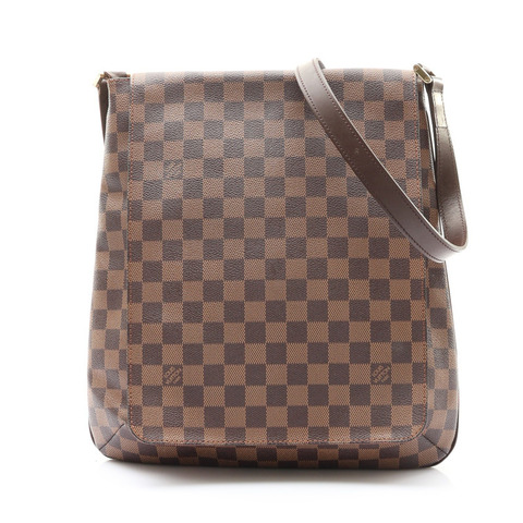 LOUIS VUITTON LV 路易威登 Musette GM 肩背包 棕色 棋盤格帆布 N51302