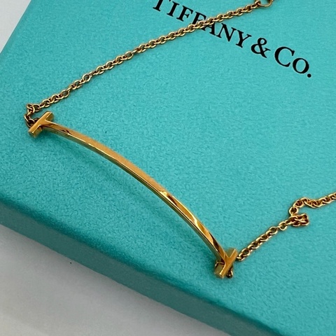 TIFFANY & CO.蒂芙尼18K玫瑰金 笑臉手鍊 男女同款情侶款
