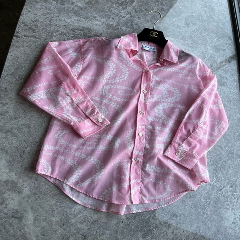 Chanel 25m粉衬衫fr34~~
