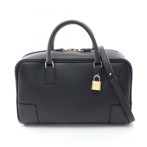 LOEWE Amazona 28 兩用手提包 A039N08X151100 黑色皮革 全新 女士