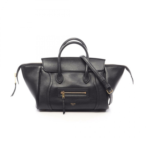 CELINE Little Luggage 單肩斜背包 124213GW238NO 黑色皮革