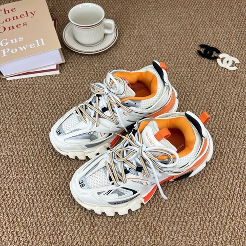 Balenciaga巴黎世家 track 白橙 38 碼