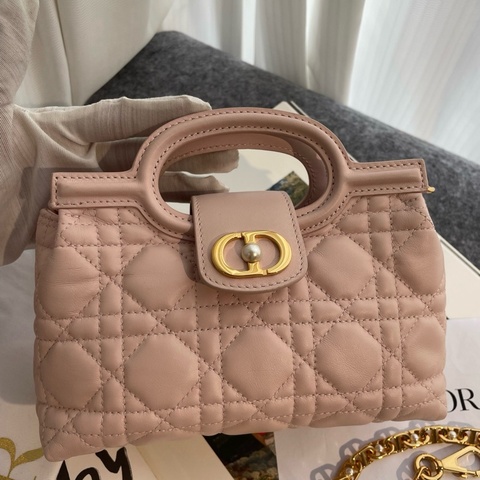 Dior/迪奧 Jolie Handle胭脂粉mini 手提包斜挎包