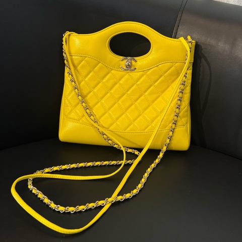 Chanel 香奈兒 31bag mini 手提包斜挎包 小雞黃 芯片款
