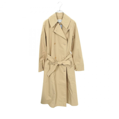 LOEWE Anagram 雙排扣風衣 S359Y02X90 棉皮革 二手 #34