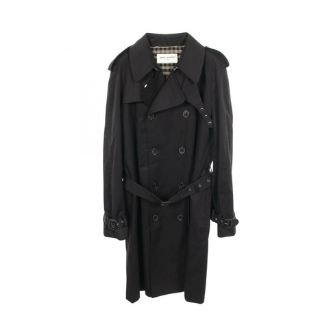 SAINT LAURENT PARIS 風衣外套 337872 棉滌混紡 黑色 男款 #50