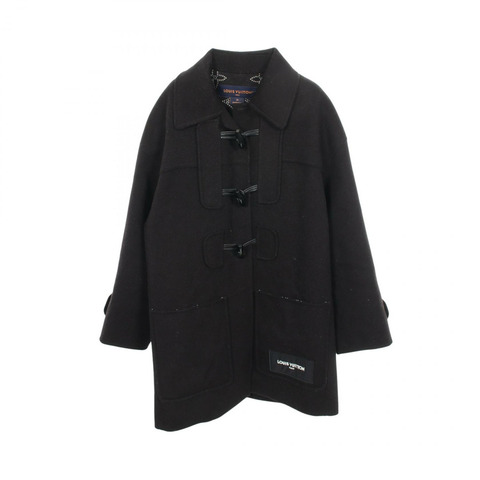 路易威登 Duffel 大衣夾克 #36 RW261WD PGY FUMT01 羊毛真絲黑色二手 LV