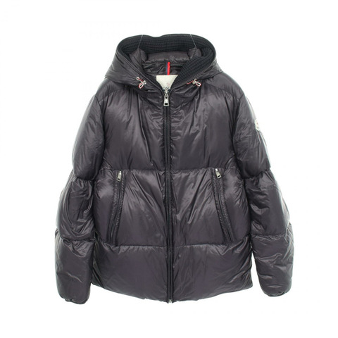MONCLER GLEB 連帽羽絨外套 1A20600 尼龍海軍藍 二手 男款 2 碼
