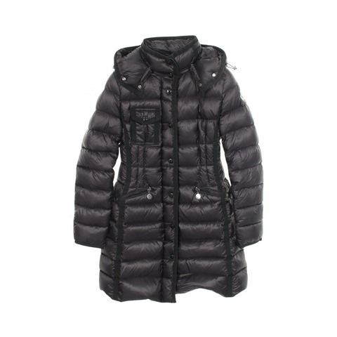 MONCLER HERMINE 羽絨外套 4933905 尼龍 黑色 二手 女款 00碼