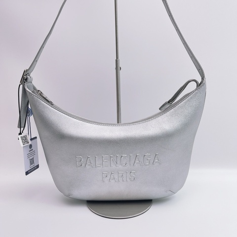 Balenciaga 巴黎世家 银色腋下包底长25