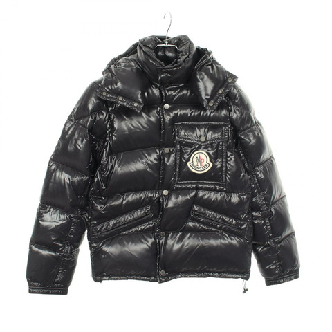 MONCLER K2 羽絨外套 41303 尼龍黑色 二手 男款 1 碼
