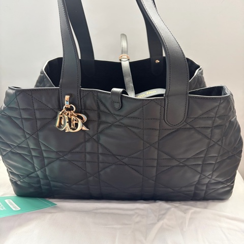 9成新 Dior Touj托特包 經典皮革大款 手提肩背兩用