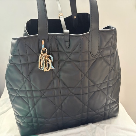 9成新 Dior Toujours 托特包 經典皮革大款 手提肩背兩用