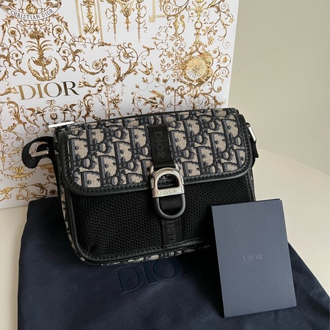Dior Mini Dior 8緹花郵差包