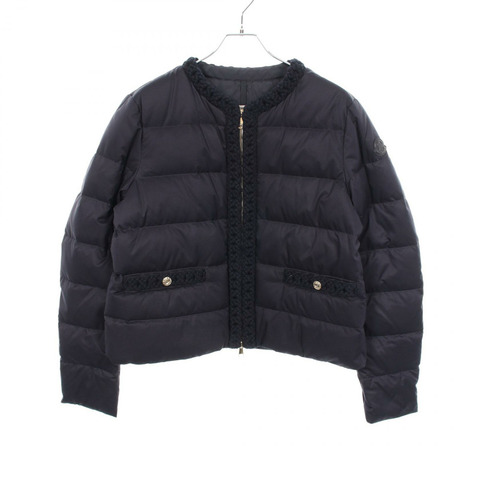 MONCLER MAUR 羽絨外套 1A00071 聚酯纖維 海軍藍 二手 女款 4 碼