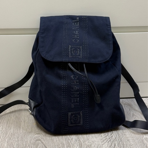Chanel 復古布面後背包