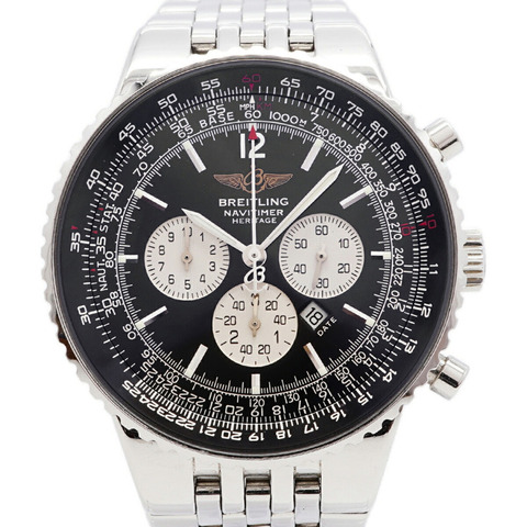 百年靈Navitimer Heritage A35350黑色錶盤男士腕錶