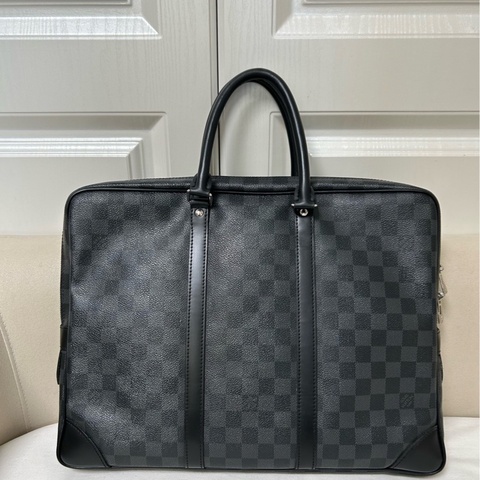 路易威登 Louis Vuitton  棋盤格公文包 男士手提包