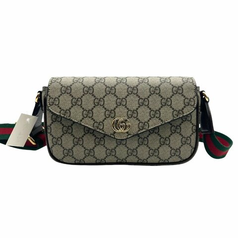 【美收精品】Gucci Ophidia GG Supreme 帆布迷你翻蓋斜背包  C-974【隔月月中將轉賣至日本 上架期限30天】