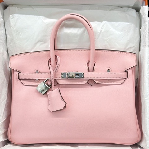 Hermes Birkin 25 Rose Sakura  Swift leather