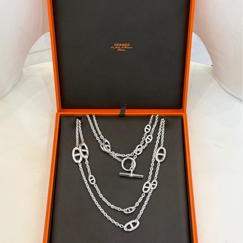 Hermes 愛馬仕 豬鼻子多用項鍊 腰鏈 手鏈 925銀