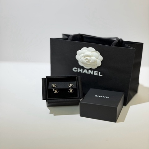 CHANEL｜26s CC logo垂墜耳釘
