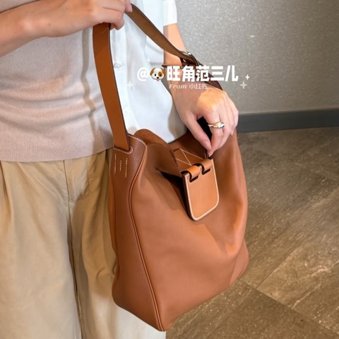 🐎Hermes愛馬仕｜稀有款virevolte 金棕色銀扣單肩包｜小號｜99新